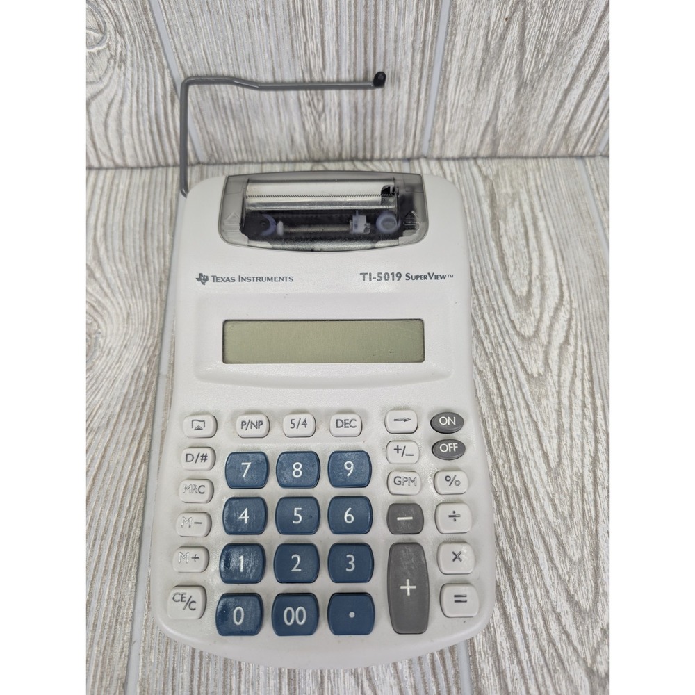 Texas Instruments TI 5019 Superview Printing Calculator Batteries